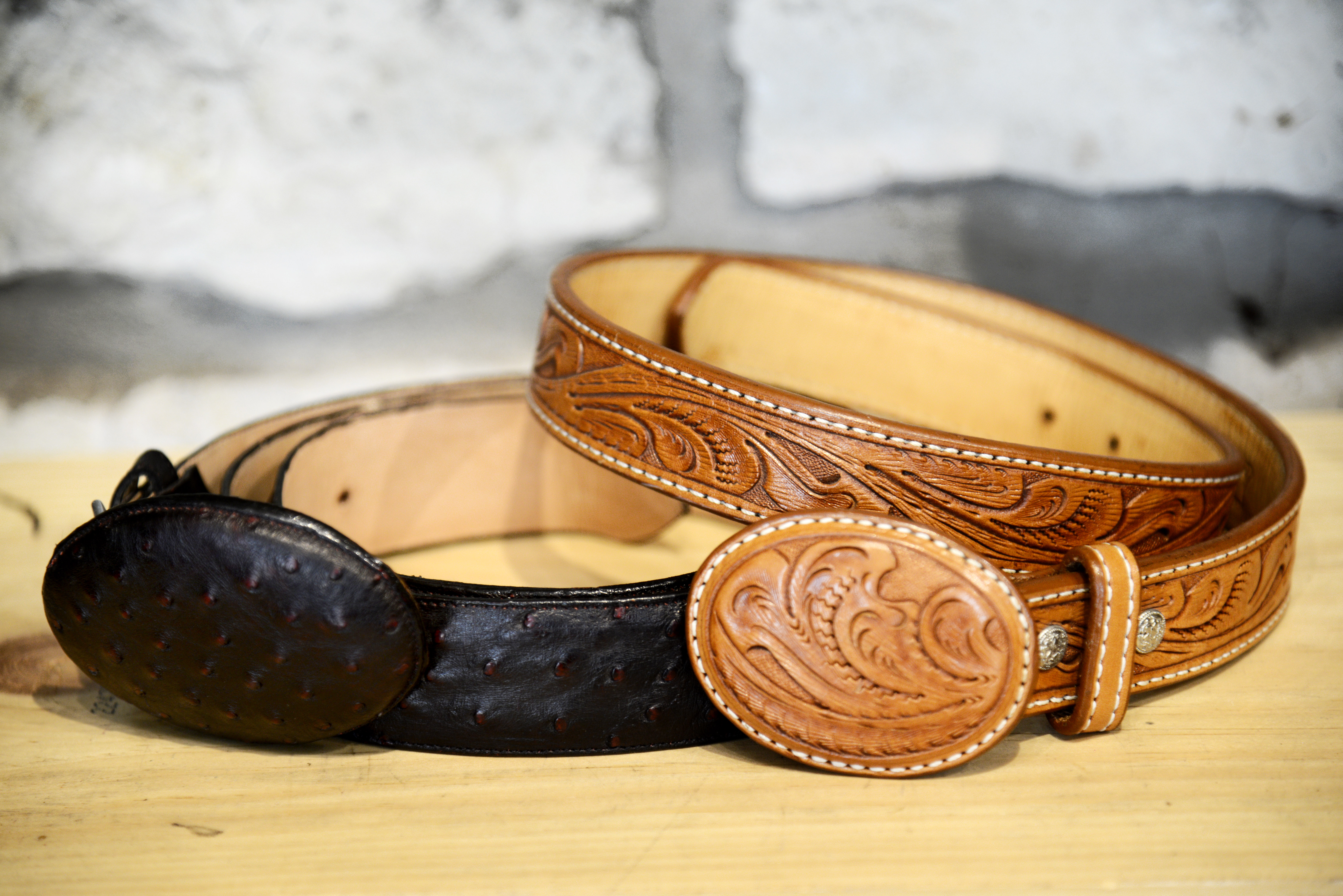 fine snakeskin leather belts