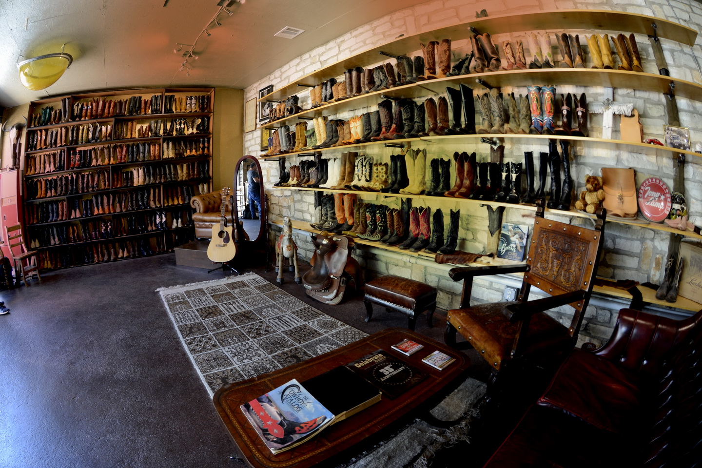 Texas custom boots shop full view